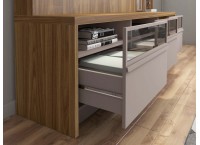 MEUBLE TV VECTOR (3PC) 3 PTS LAMINATED MEL/ CACAO